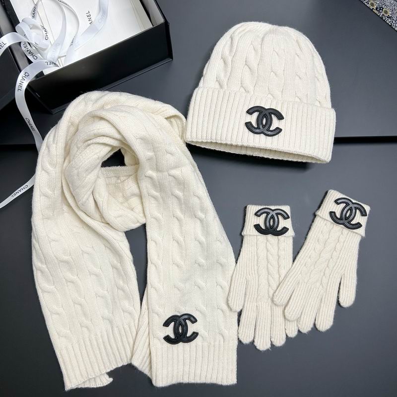 Chanel scarf hat gloves dx (6)