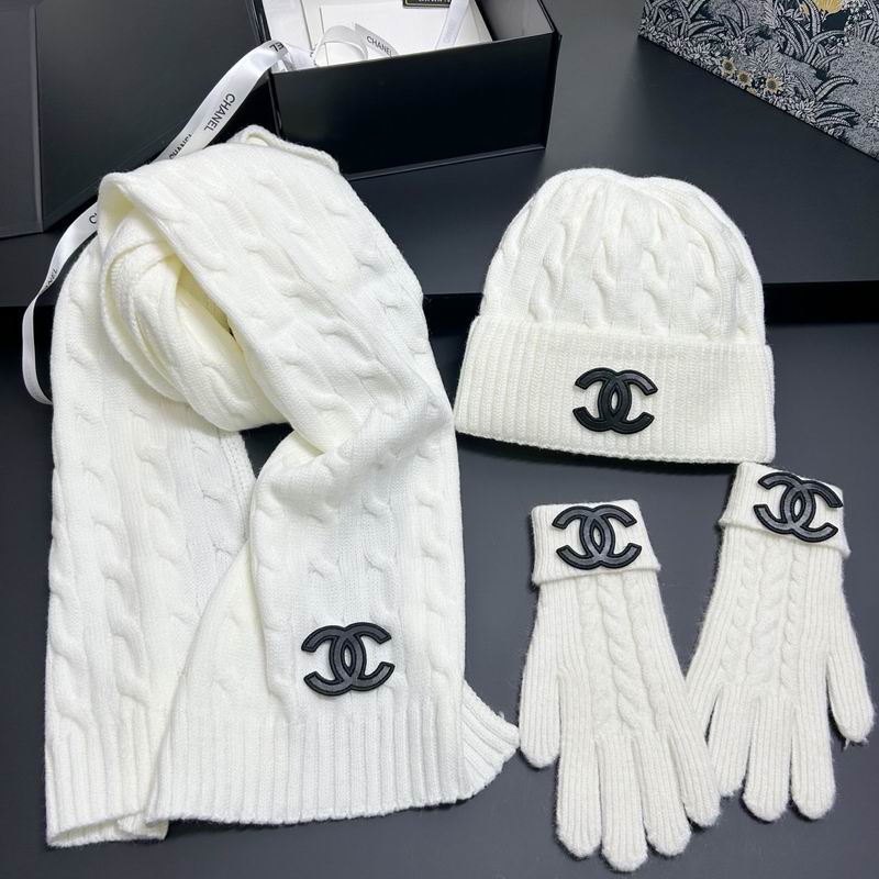 Chanel scarf hat gloves dx (7)