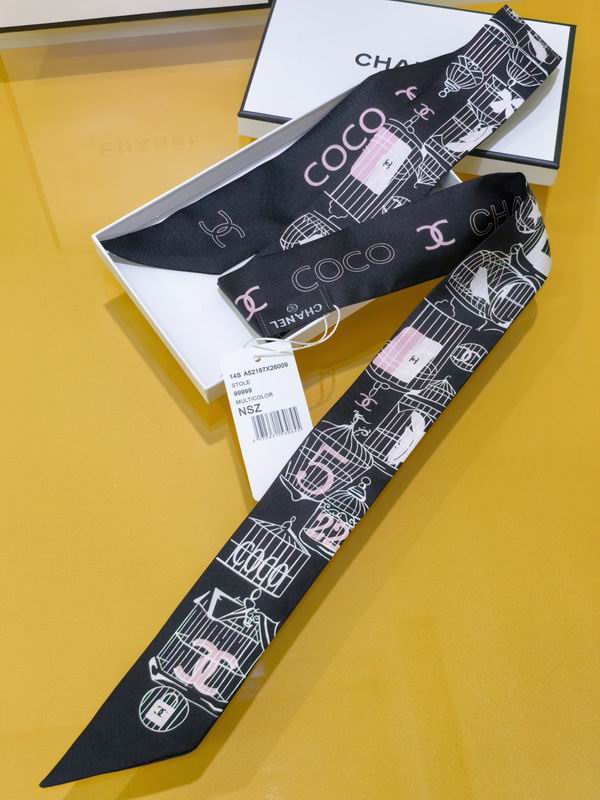 Chanel silk ribbon 6X120cm E02 (10)