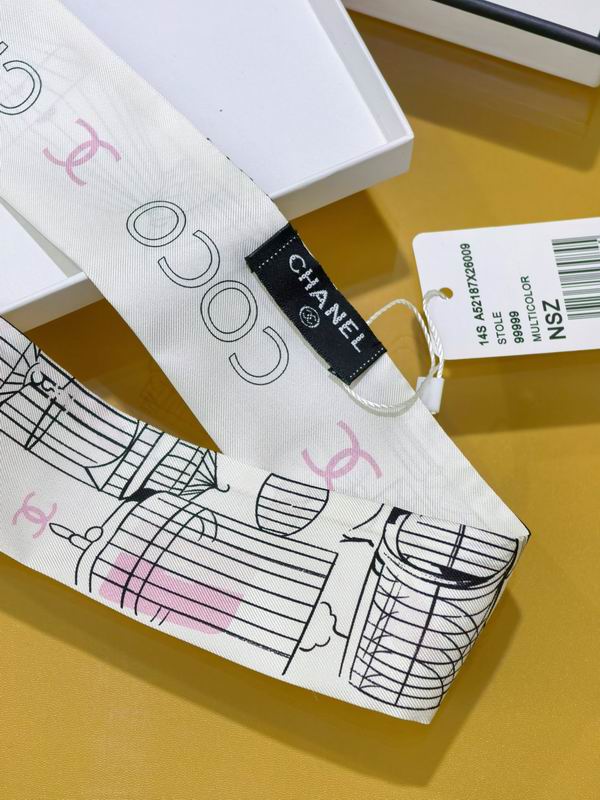 Chanel silk ribbon 6X120cm E02 (3)