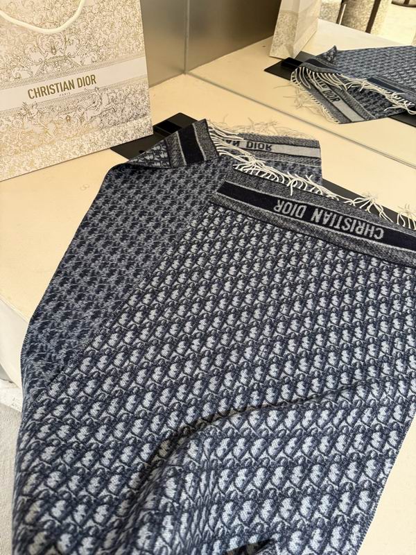 Dior Scarf 45X180cm 100%羊绒 E12 (11)