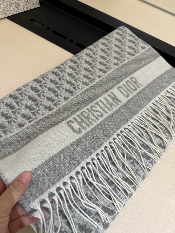 Dior Scarf 45X180cm 100%羊绒 E12 (4)