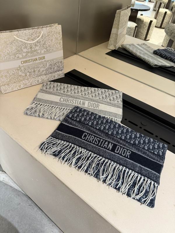 Dior Scarf 45X180cm 100%羊绒 E12 (6)