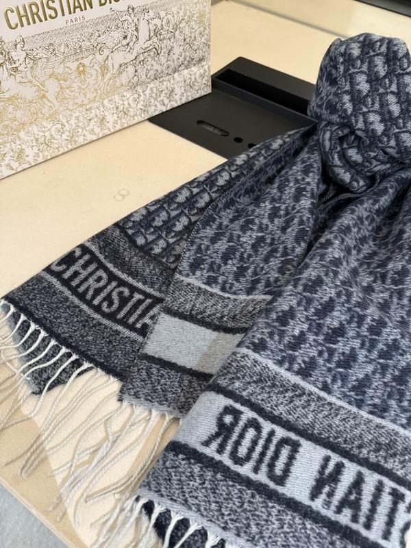 Dior Scarf 45X180cm 100%羊绒 E12 (9)