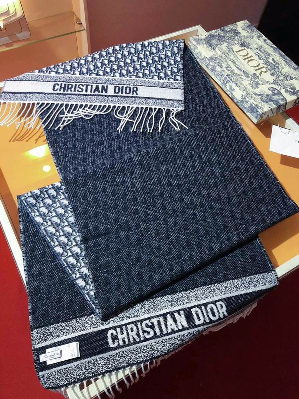 Dior scarf 48X200cm 59%羊绒41%羊毛 E091130 (3)