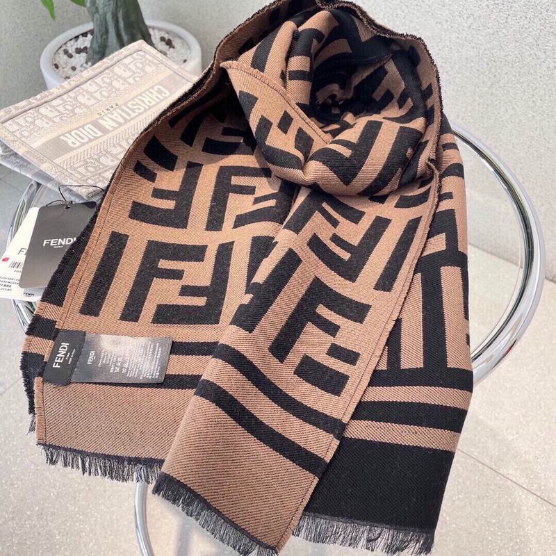 Fendi Scarf 35X180cm  75%羊毛25%真丝 E18 (6)