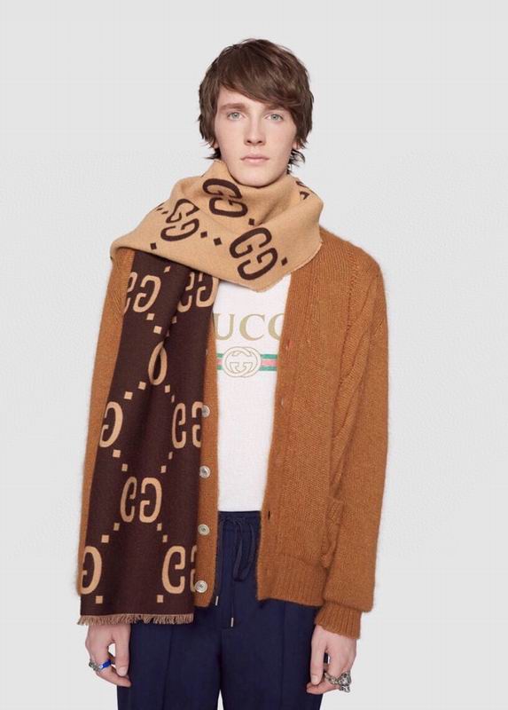 Gucci Scarf 35X180cm 91%羊毛9%真丝 E28 (2)