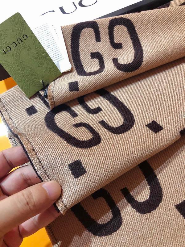Gucci Scarf 35X180cm 91%羊毛9%真丝 E28 (7)