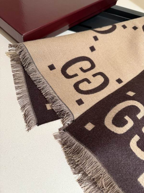 Gucci Scarf 45X170cm 100%羊绒 E15 (1)
