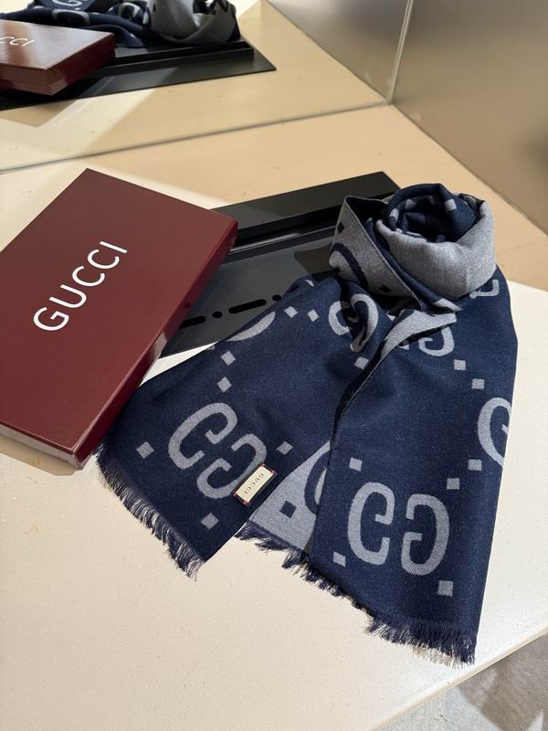 Gucci Scarf 45X170cm 100%羊绒 E15 (21)