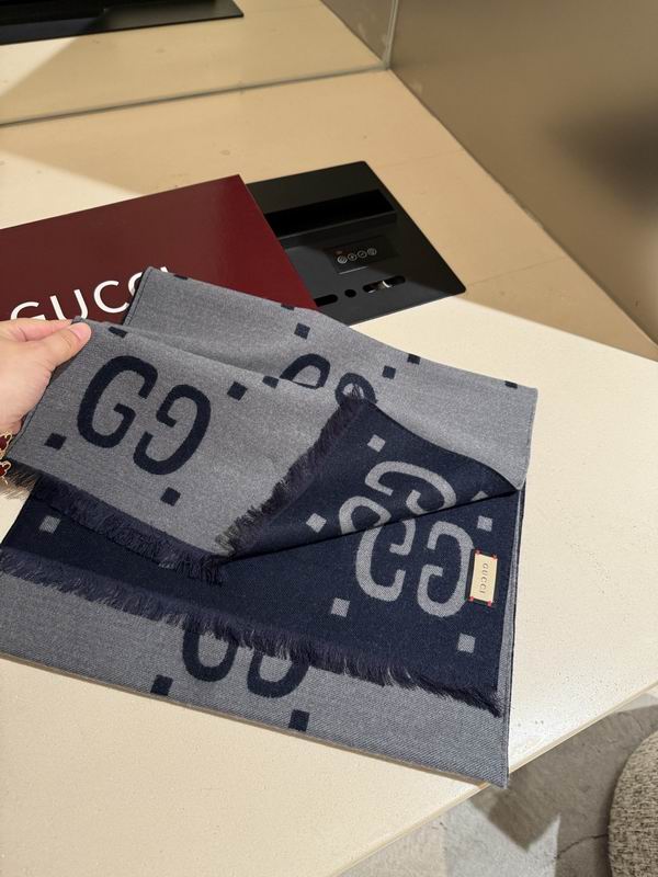 Gucci Scarf 45X170cm 100%羊绒 E15 (23)