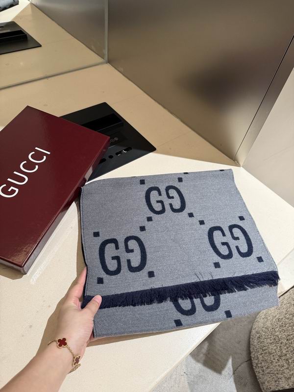 Gucci Scarf 45X170cm 100%羊绒 E15 (24)