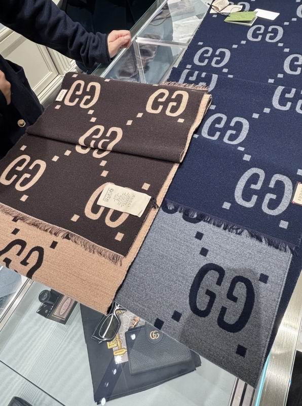 Gucci Scarf 45X170cm 100%羊绒 E15 (7)
