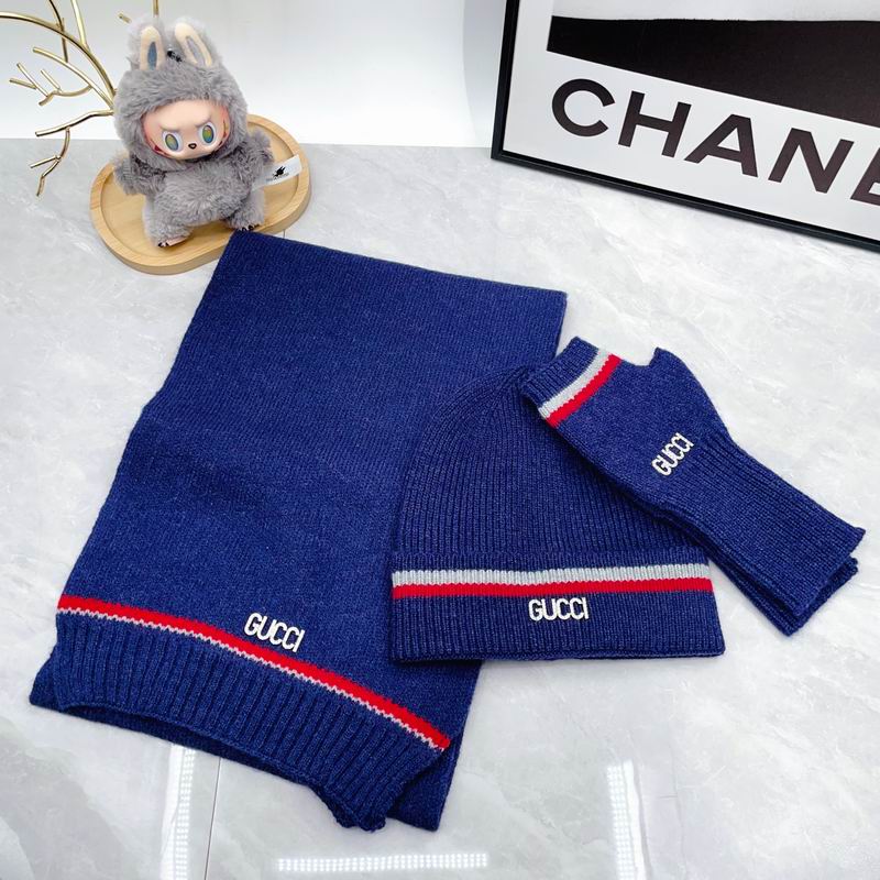 Gucci Scarf Hat Gloves dx (357)