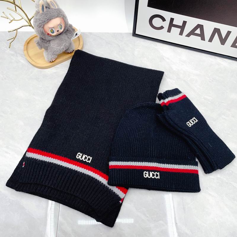 Gucci Scarf Hat Gloves dx (366)
