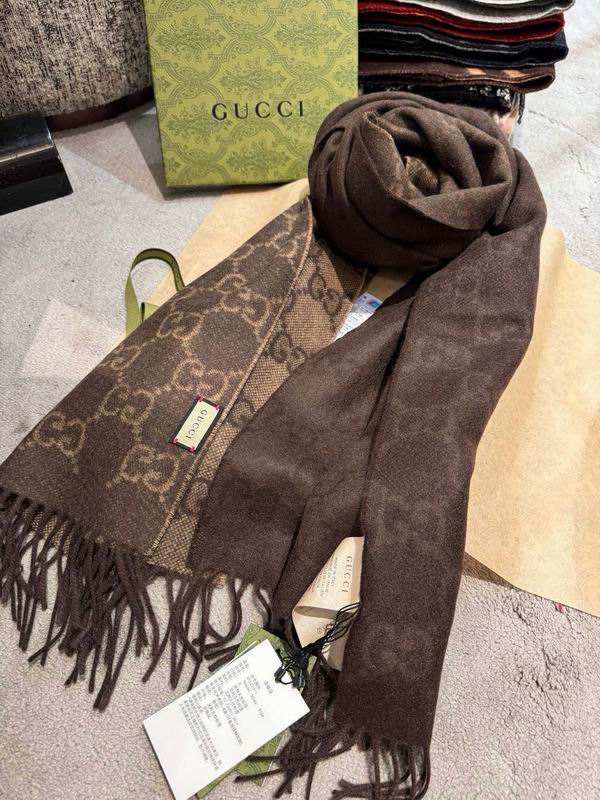 Gucci scarf 47X200cm 100%羊绒 E20 (3)