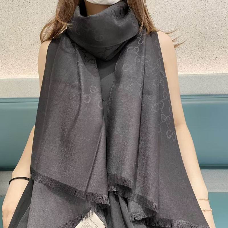 Gucci scarf 70X180cm 100%羊绒 E05 (9)