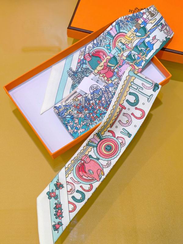 Hermes silk ribbon 5X86cm E01 (12)