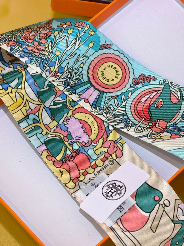 Hermes silk ribbon 5X86cm E01 (13)