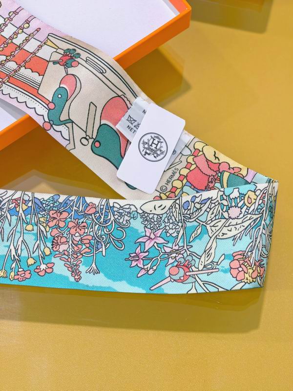 Hermes silk ribbon 5X86cm E01 (14)
