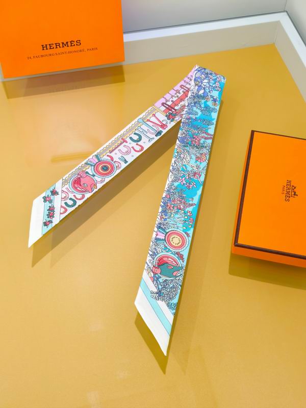 Hermes silk ribbon 5X86cm E01 (16)