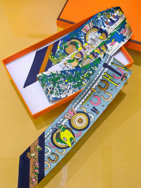 Hermes silk ribbon 5X86cm E01 (21)