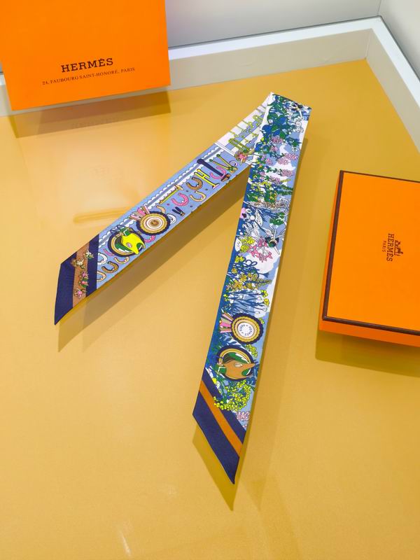 Hermes silk ribbon 5X86cm E01 (25)