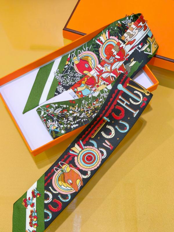 Hermes silk ribbon 5X86cm E01 (30)