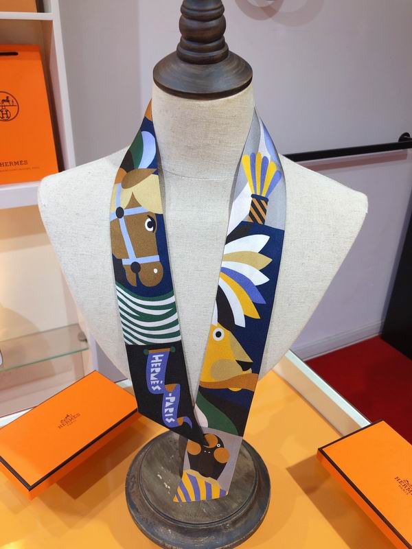 Hermes silk ribbon 5X86cm E01 (31)