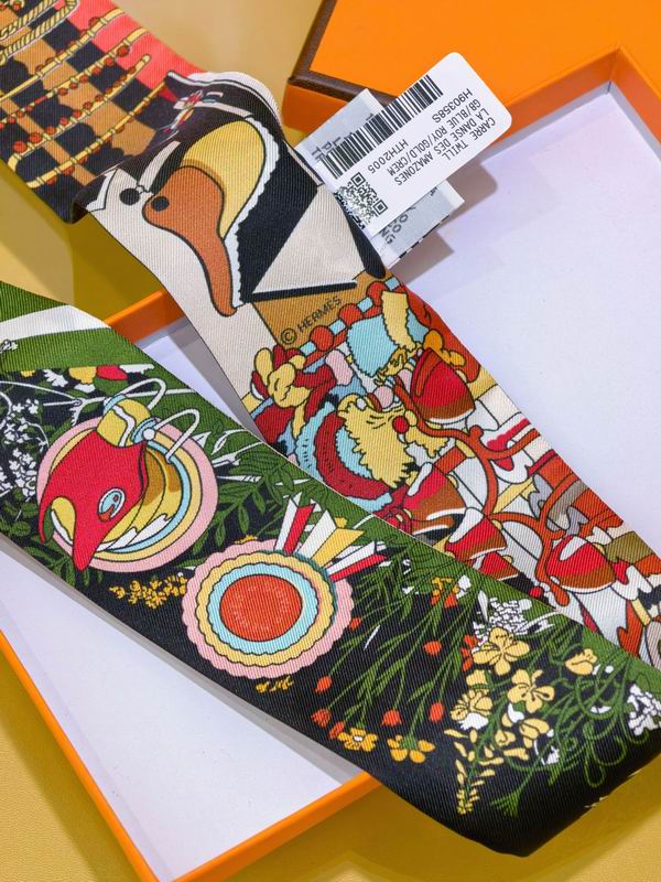Hermes silk ribbon 5X86cm E01 (31)