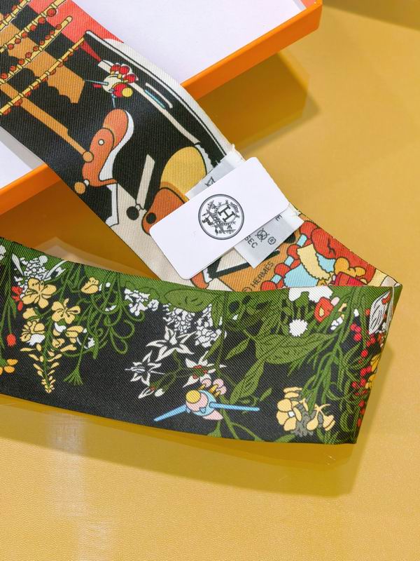 Hermes silk ribbon 5X86cm E01 (32)