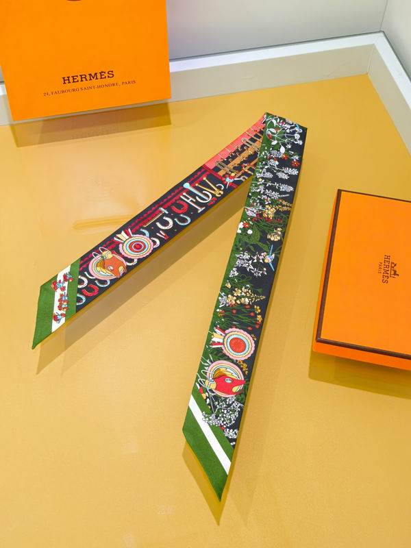 Hermes silk ribbon 5X86cm E01 (34)