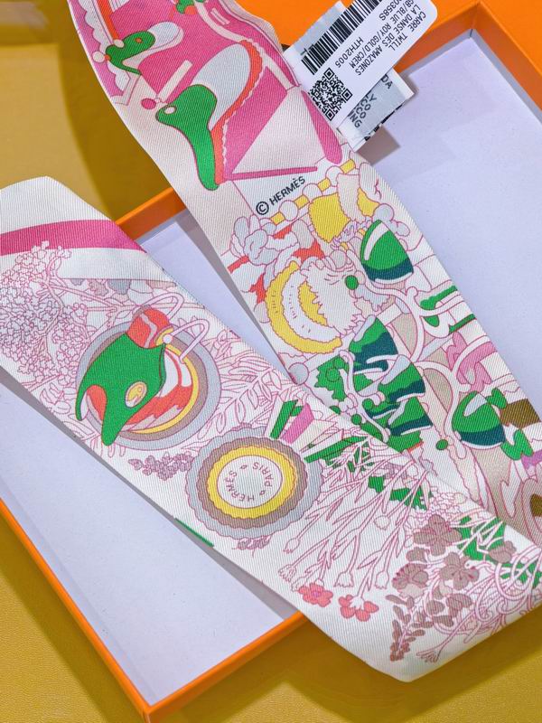 Hermes silk ribbon 5X86cm E01 (4)