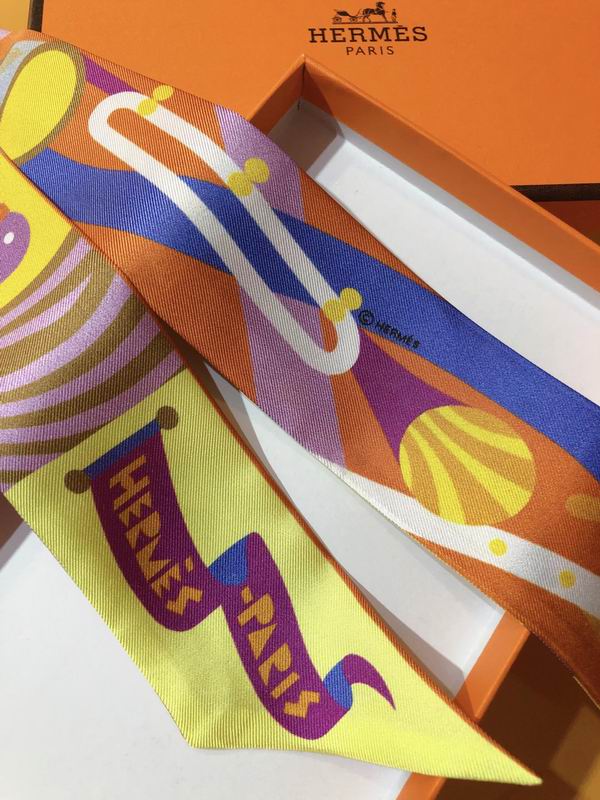 Hermes silk ribbon 5X86cm E01 (5)