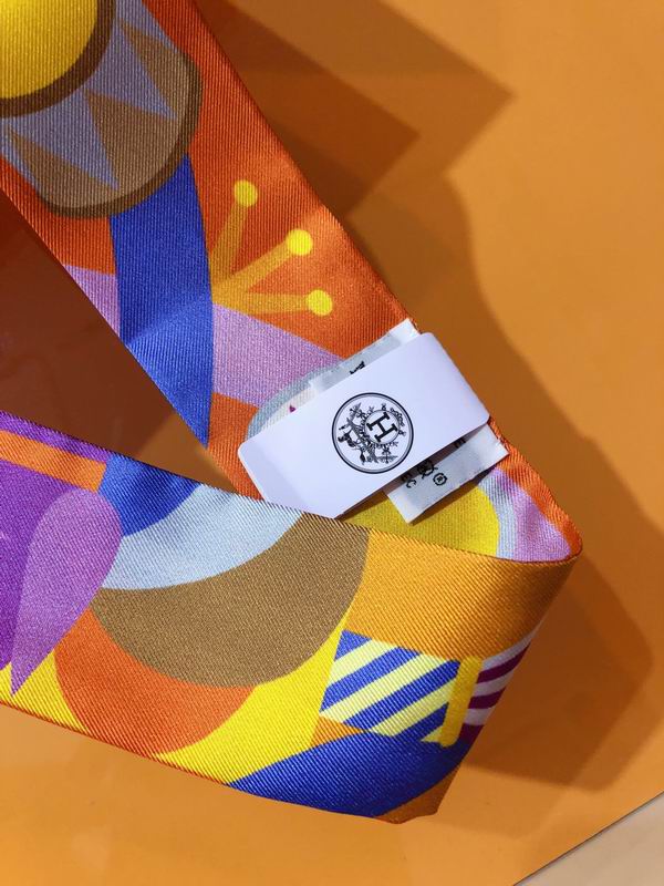 Hermes silk ribbon 5X86cm E01 (6)
