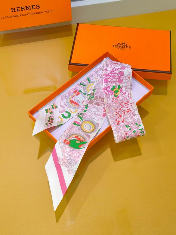 Hermes silk ribbon 5X86cm E01 (6)