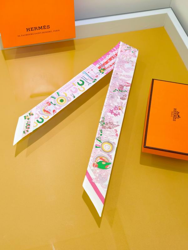 Hermes silk ribbon 5X86cm E01 (7)
