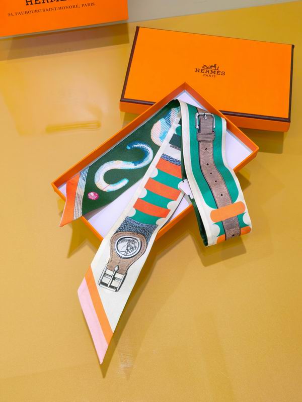 Hermes silk ribbon 5X86cm E02 (15)