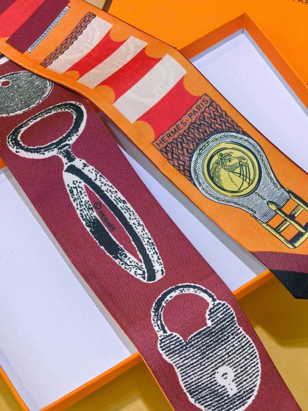 Hermes silk ribbon 5X86cm E02 (22)