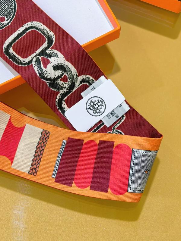 Hermes silk ribbon 5X86cm E02 (23)