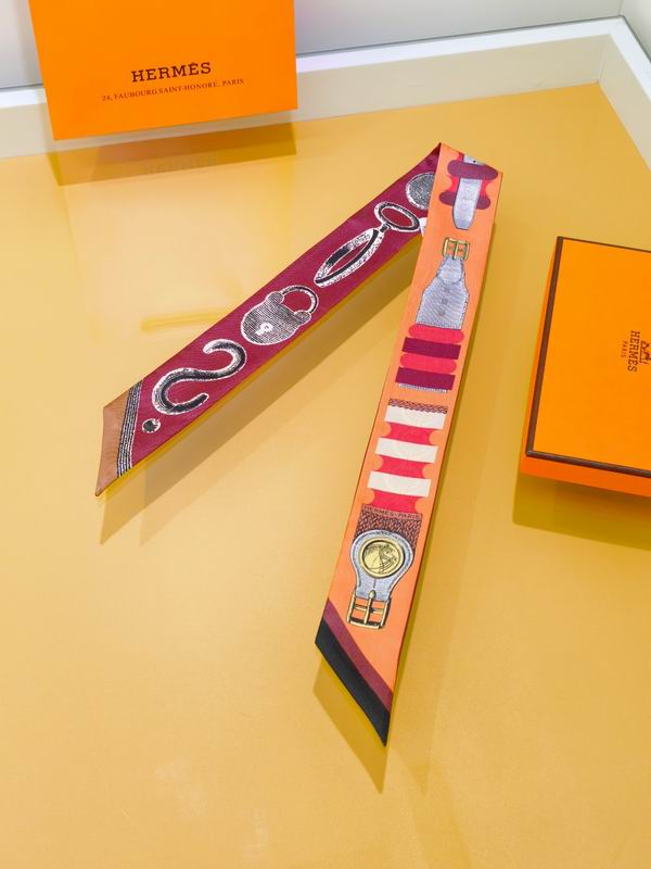 Hermes silk ribbon 5X86cm E02 (25)