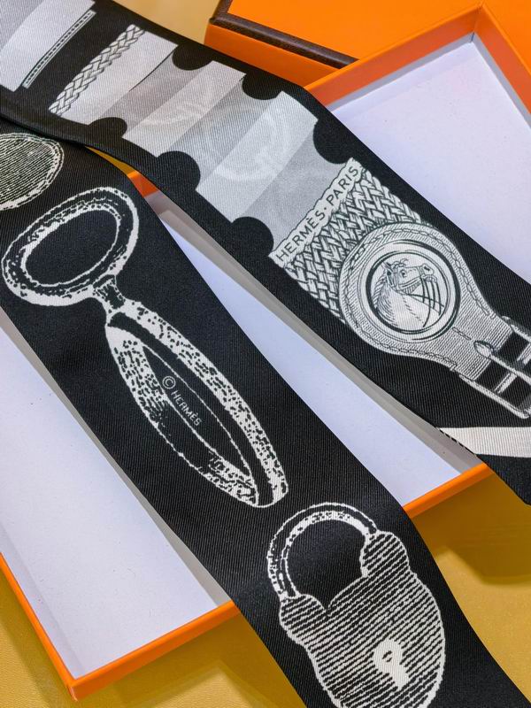 Hermes silk ribbon 5X86cm E02 (31)