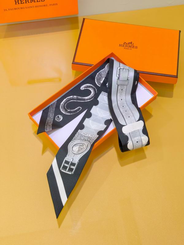 Hermes silk ribbon 5X86cm E02 (33)