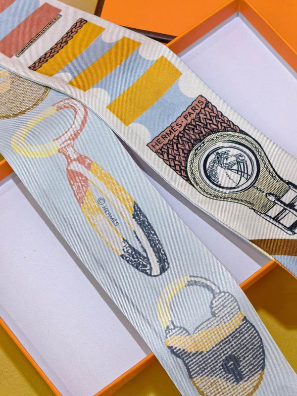Hermes silk ribbon 5X86cm E02 (4)