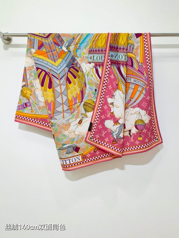LV Scarf 140X140cm 70%羊绒30%真丝 E01 (11)