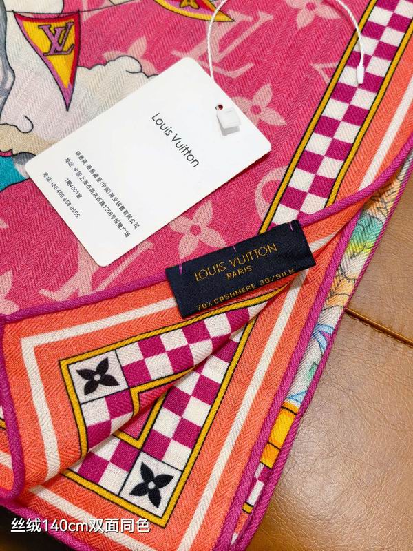 LV Scarf 140X140cm 70%羊绒30%真丝 E01 (12)