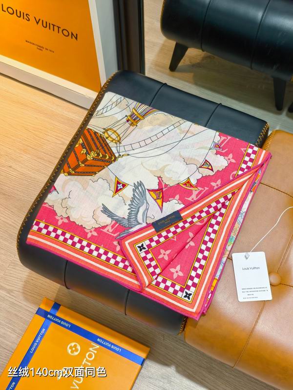 LV Scarf 140X140cm 70%羊绒30%真丝 E01 (15)