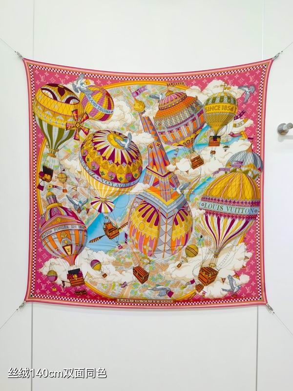 LV Scarf 140X140cm 70%羊绒30%真丝 E01 (16)