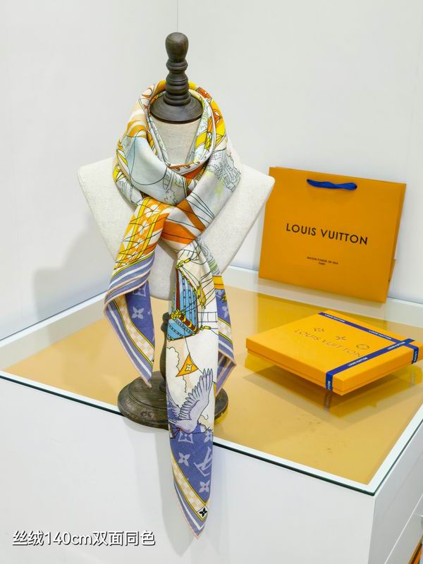 LV Scarf 140X140cm 70%羊绒30%真丝 E01 (18)
