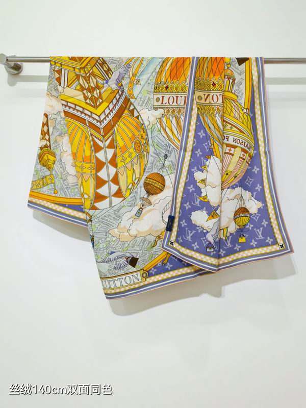 LV Scarf 140X140cm 70%羊绒30%真丝 E01 (19)